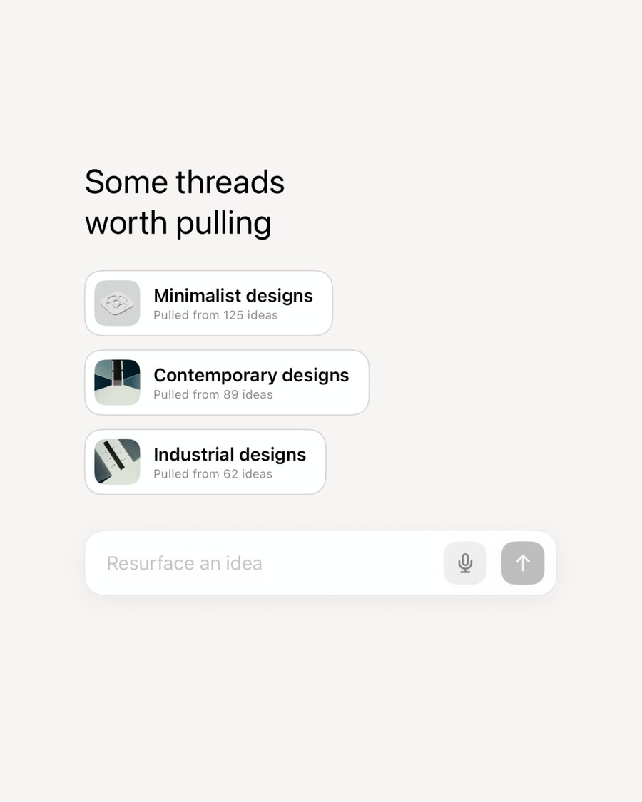 The search page offering threads worth pulling