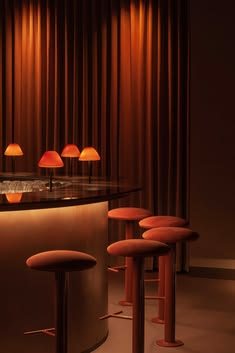 A burnt orange bar