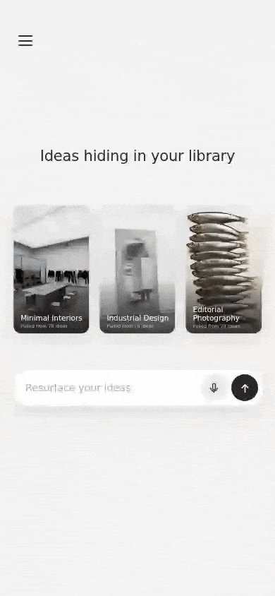 The search page